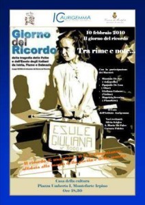 manifesto giornata del ricordo